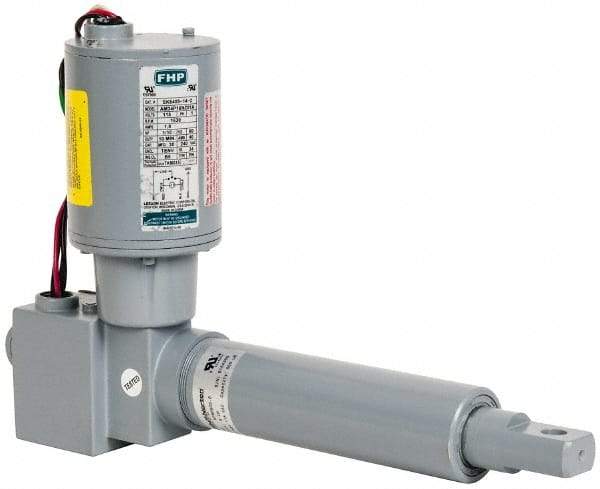 Duff-Norton - 6" Stroke Len, 25% Duty Cycle, 115 Volt, Linear Electromechanical Actuator with Limit Switch - AC Input, 0.58" per Second, 500 Lb Capacity - USA Tool & Supply