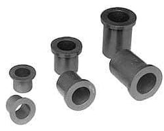 Poly Hi Solidur - 3/8" Inside x 1/2" Outside Diam, Nylon Sleeve Bearing - 5/8" Outside Diam, 1/16" Flange Thickness, 5/8" OAL - USA Tool & Supply