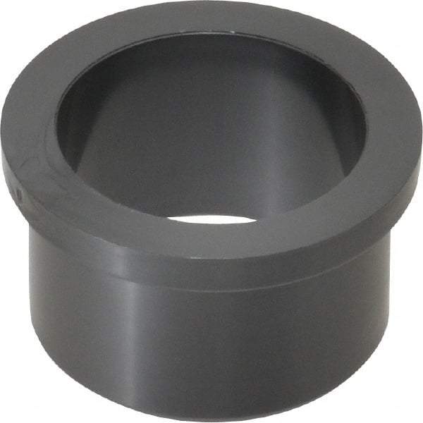 Poly Hi Solidur - 1-1/4" Inside x 1-1/2" Outside Diam, Nylon Sleeve Bearing - 1-3/4" Outside Diam, 0.2" Flange Thickness, 1" OAL - USA Tool & Supply
