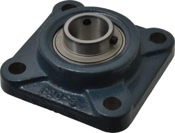 Value Collection - 95mm OAL4-Bolt Metric Flange - 3100 Lb Dyn Cap, Cast Iron - USA Tool & Supply