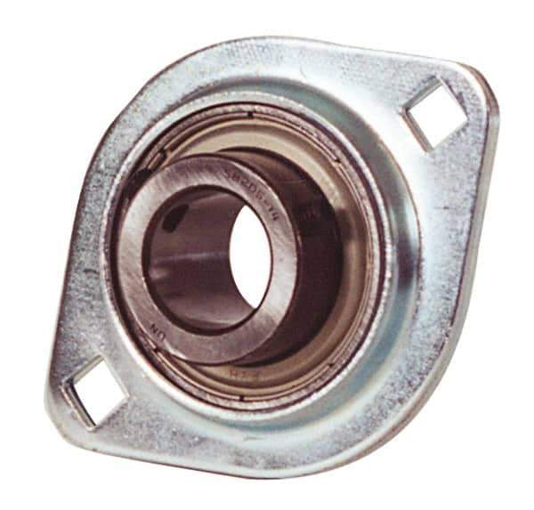 Value Collection - 4-7/16" OAL2-Bolt Flange - 2350 Lb Dyn Cap, Steel - USA Tool & Supply