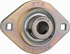 Value Collection - 3-3/16" OAL2-Bolt Flange - 1160 Lb Dyn Cap, Steel - USA Tool & Supply