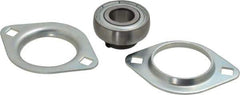Value Collection - 3-17/32" OAL2-Bolt Flange - 1560 Lb Dyn Cap, Steel - USA Tool & Supply