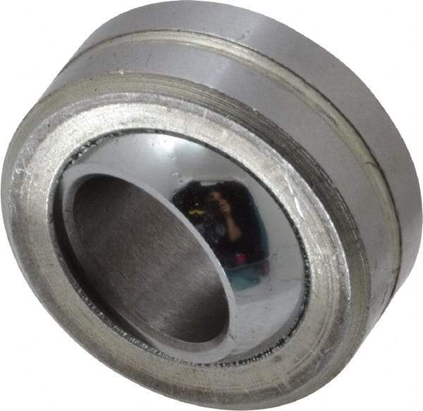 Made in USA - 1/2" Bore Diam, 13,250 Lb Dynamic Capacity, 1/2" Wide, Ball-Joint Spherical Plain Bearing - 1" OD - USA Tool & Supply