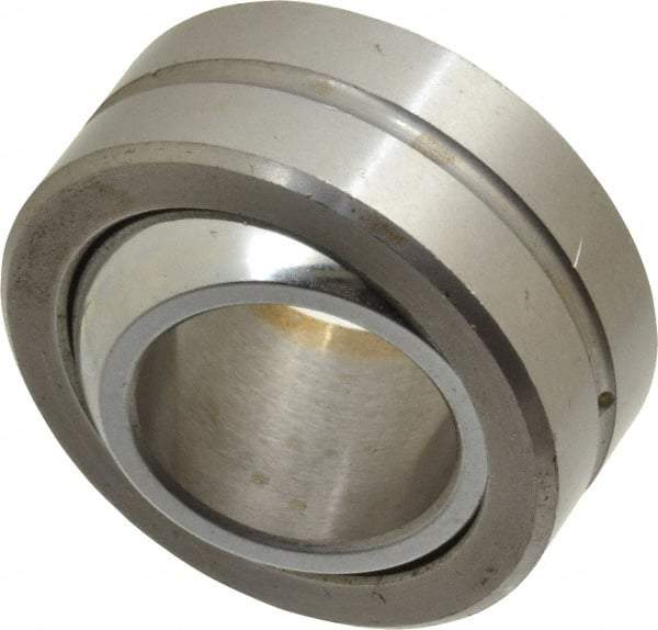 Made in USA - 3/4" Bore Diam, 31,920 Lb Dynamic Capacity, 3/4" Wide, Ball-Joint Spherical Plain Bearing - 1-7/16" OD - USA Tool & Supply