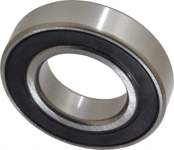 Tritan - 1-1/8" Bore Diam, 2-1/8" OD, Double Seal Deep Groove Radial Ball Bearing - 1/2" Wide, 1 Row, Round Bore, 1,690 Lb Static Capacity, 2,810 Lb Dynamic Capacity - USA Tool & Supply