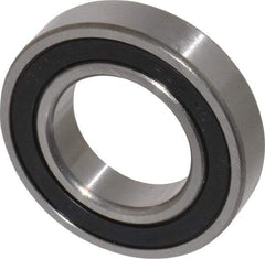 Tritan - 1-1/4" Bore Diam, 2-1/4" OD, Double Seal Deep Groove Radial Ball Bearing - 1/2" Wide, 1 Row, Round Bore, 2,090 Lb Static Capacity, 3,150 Lb Dynamic Capacity - USA Tool & Supply