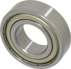 Tritan - 17mm Bore Diam, 35mm OD, Double Shield Deep Groove Radial Ball Bearing - 10mm Wide, 1 Row, Round Bore, 730 Lb Static Capacity, 1,350 Lb Dynamic Capacity - USA Tool & Supply