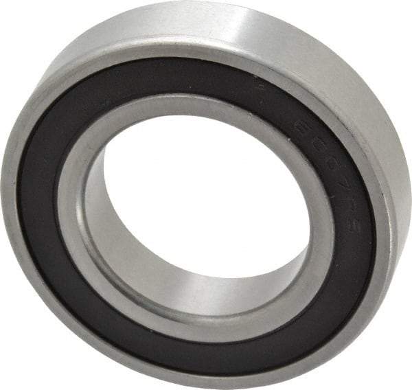 Tritan - 35mm Bore Diam, 62mm OD, Double Seal Deep Groove Radial Ball Bearing - 14mm Wide, 1 Row, Round Bore, 2,310 Lb Static Capacity, 3,600 Lb Dynamic Capacity - USA Tool & Supply