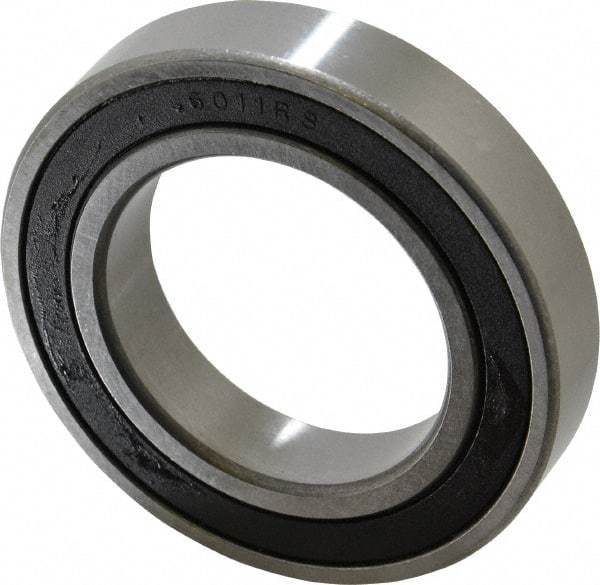 Tritan - 55mm Bore Diam, 90mm OD, Double Seal Deep Groove Radial Ball Bearing - 18mm Wide, 1 Row, Round Bore, 4,850 Lb Static Capacity, 6,350 Lb Dynamic Capacity - USA Tool & Supply