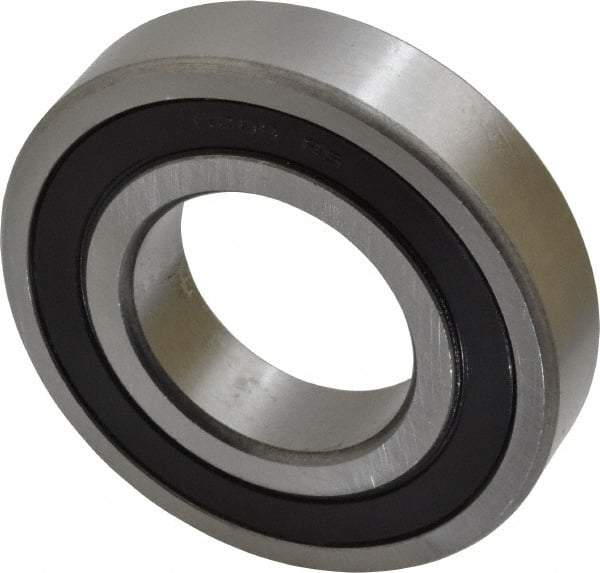 Tritan - 40mm Bore Diam, 80mm OD, Double Seal Deep Groove Radial Ball Bearing - 18mm Wide, 1 Row, Round Bore, 4,000 Lb Static Capacity, 6,500 Lb Dynamic Capacity - USA Tool & Supply