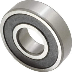 Tritan - 25mm Bore Diam, 62mm OD, Double Seal Deep Groove Radial Ball Bearing - 17mm Wide, 1 Row, Round Bore, 2,520 Lb Static Capacity, 4,640 Lb Dynamic Capacity - USA Tool & Supply