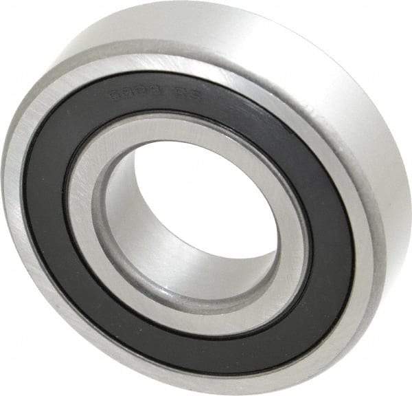 Tritan - 40mm Bore Diam, 90mm OD, Double Seal Deep Groove Radial Ball Bearing - 23mm Wide, 1 Row, Round Bore, 5,400 Lb Static Capacity, 9,100 Lb Dynamic Capacity - USA Tool & Supply