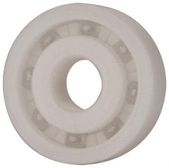 Made in USA - 10mm Bore Diam, 30mm OD, Open Plastic Race Radial Ball Bearing - 9mm Wide, 1 Row, Round Bore, 43 Lb Static Capacity, 55 Lb Dynamic Capacity - USA Tool & Supply