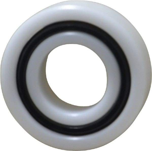 Made in USA - 20mm Bore Diam, 42mm OD, Open Plastic Race Radial Ball Bearing - 12mm Wide, 1 Row, Round Bore, 52 Lb Static Capacity, 78 Lb Dynamic Capacity - USA Tool & Supply