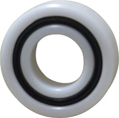 Made in USA - 20mm Bore Diam, 42mm OD, Open Plastic Race Radial Ball Bearing - 12mm Wide, 1 Row, Round Bore, 52 Lb Static Capacity, 78 Lb Dynamic Capacity - USA Tool & Supply