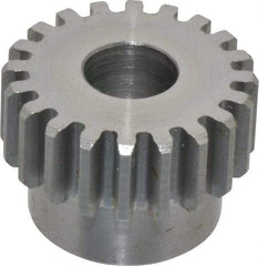 Browning - 16 Pitch, 1-1/4" Pitch Diam, 20 Tooth Spur Gear - 1/2" Bore Diam, 1-1/16" Hub Diam, Steel - USA Tool & Supply