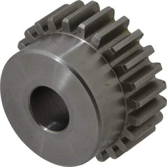 Browning - 16 Pitch, 1-1/2" Pitch Diam, 24 Tooth Spur Gear - 1/2" Bore Diam, 1-5/16" Hub Diam, Steel - USA Tool & Supply