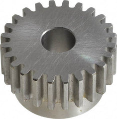 Browning - 12 Pitch, 2" Pitch Diam, 24 Tooth Spur Gear - 5/8" Bore Diam, 1-3/4" Hub Diam, Steel - USA Tool & Supply