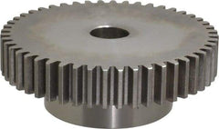 Browning - 12 Pitch, 4" Pitch Diam, 48 Tooth Spur Gear - 3/4" Bore Diam, 2-1/2" Hub Diam, Steel - USA Tool & Supply