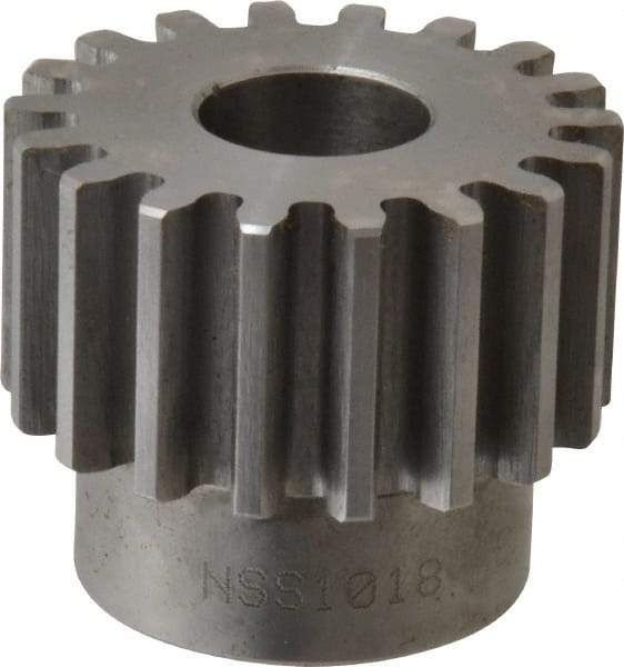 Browning - 10 Pitch, 1.8" Pitch Diam, 18 Tooth Spur Gear - 3/4" Bore Diam, 1-33/64" Hub Diam, Steel - USA Tool & Supply