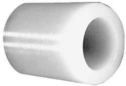 Made in USA - 1/2" Inside x 7/8" Outside Diam, Polyethylene Sleeve Bearing - 1-1/8" Flange Outside Diam, 1/8" Flange Thickness, 1" OAL - USA Tool & Supply