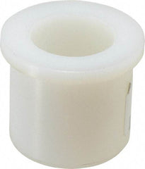 Made in USA - 1" Inside x 1-1/2" Outside Diam, Polyethylene Sleeve Bearing - 1-3/4" Flange Outside Diam, 3/16" Flange Thickness, 1-1/2" OAL - USA Tool & Supply