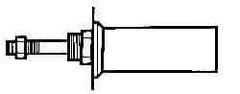 ARO/Ingersoll-Rand - Air Cylinder Flange - For 1-1/8" Air Cylinders, Use with ARO Economair Cylinders - USA Tool & Supply