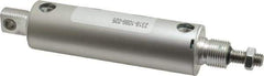 ARO/Ingersoll-Rand - 2-5/8" Stroke x 1-1/8" Bore Double Acting Air Cylinder - 1/8 Port, 3/8-16 Rod Thread - USA Tool & Supply