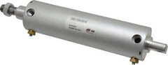 ARO/Ingersoll-Rand - 6" Stroke x 2" Bore Double Acting Air Cylinder - 1/4 Port, 5/8-11 Rod Thread - USA Tool & Supply