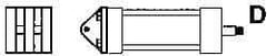 ARO/Ingersoll-Rand - Air Cylinder MP1 Fixed Clevis Mount Kit - For 2-1/2" Air Cylinders, Use with Provenair Series - USA Tool & Supply