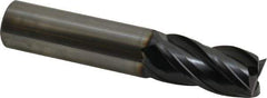OSG - 3/4", 1-1/2" LOC, 3/4" Shank Diam, 4" OAL, 4 Flute, Solid Carbide Square End Mill - Single End, TiAlN Finish, Straight Flute, 35° Helix, Centercutting, Right Hand Cut, Right Hand Flute, Series HP441 - USA Tool & Supply