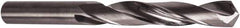 Precision Twist Drill - 1mm 118° Solid Carbide Jobber Drill - Bright Finish, Right Hand Cut, 32mm OAL, Split Point - USA Tool & Supply