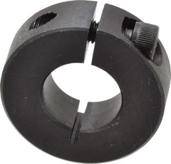 Climax Metal Products - 5/8" Bore, Steel, One Piece Clamp Collar - 1-5/16" Outside Diam, 7/16" Wide - USA Tool & Supply