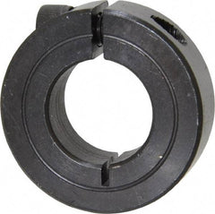 Climax Metal Products - 13/16" Bore, Steel, One Piece One Piece Split Shaft Collar - 1-5/8" Outside Diam, 1/2" Wide - USA Tool & Supply