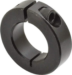 Climax Metal Products - 1" Bore, Steel, One Piece Clamp Collar - 1-3/4" Outside Diam, 1/2" Wide - USA Tool & Supply