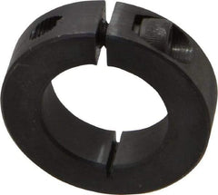 Climax Metal Products - 1-1/8" Bore, Steel, One Piece Clamp Collar - 1-7/8" Outside Diam, 1/2" Wide - USA Tool & Supply