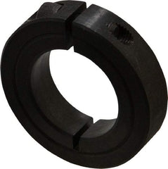 Climax Metal Products - 1-3/16" Bore, Steel, One Piece Clamp Collar - 2-1/16" Outside Diam, 1/2" Wide - USA Tool & Supply