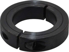 Climax Metal Products - 1-1/2" Bore, Steel, One Piece Clamp Collar - 2-3/8" Outside Diam, 9/16" Wide - USA Tool & Supply