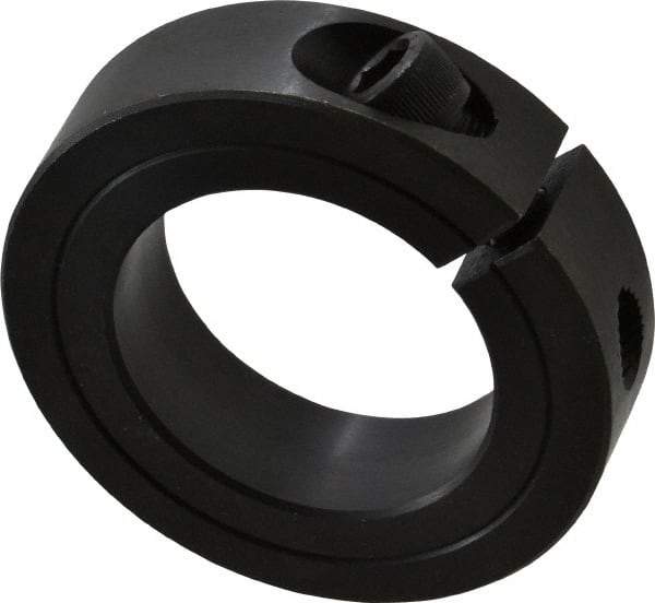 Climax Metal Products - 1-5/8" Bore, Steel, One Piece Clamp Collar - 2-5/8" Outside Diam, 11/16" Wide - USA Tool & Supply