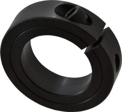 Climax Metal Products - 1-5/8" Bore, Steel, One Piece Clamp Collar - 2-5/8" Outside Diam, 11/16" Wide - USA Tool & Supply