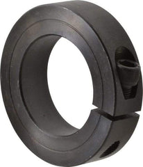 Climax Metal Products - 1-11/16" Bore, Steel, One Piece One Piece Split Shaft Collar - 2-3/4" Outside Diam, 11/16" Wide - USA Tool & Supply