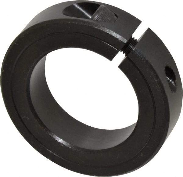 Climax Metal Products - 1-3/4" Bore, Steel, One Piece Clamp Collar - 2-3/4" Outside Diam, 11/16" Wide - USA Tool & Supply