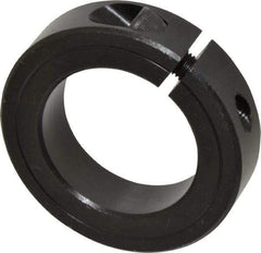 Climax Metal Products - 1-3/4" Bore, Steel, One Piece Clamp Collar - 2-3/4" Outside Diam, 11/16" Wide - USA Tool & Supply