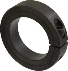 Climax Metal Products - 2-1/8" Bore, Steel, One Piece One Piece Split Shaft Collar - 3-1/4" Outside Diam, 3/4" Wide - USA Tool & Supply