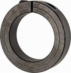 Climax Metal Products - 2-3/16" Bore, Steel, One Piece Clamp Collar - 3-1/4" Outside Diam, 3/4" Wide - USA Tool & Supply