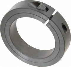 Climax Metal Products - 2-1/4" Bore, Steel, One Piece Clamp Collar - 3-1/4" Outside Diam, 3/4" Wide - USA Tool & Supply