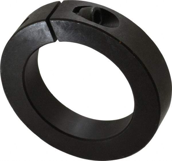 Climax Metal Products - 2-3/8" Bore, Steel, One Piece One Piece Split Shaft Collar - 3-1/2" Outside Diam, 3/4" Wide - USA Tool & Supply