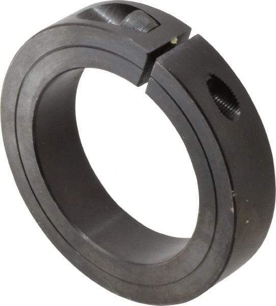 Climax Metal Products - 2-3/4" Bore, Steel, One Piece Clamp Collar - 4" Outside Diam, 7/8" Wide - USA Tool & Supply