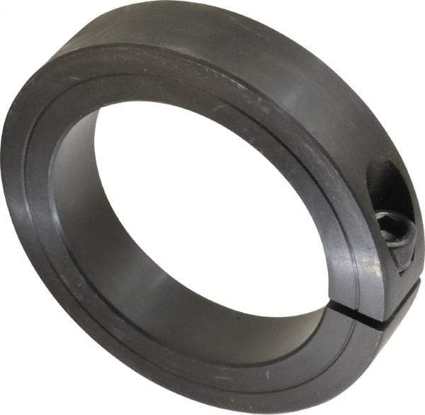 Climax Metal Products - 3" Bore, Steel, One Piece Clamp Collar - 4-1/4" Outside Diam, 7/8" Wide - USA Tool & Supply